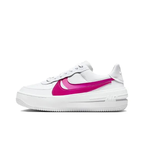 Nike Air Force 1 Slip-Resistant Low Top Скейтборд Кроссовки Женские Белые Розовые