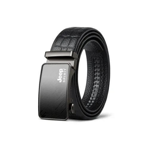 JEEP SPIRIT Автоматическая застежка Высококачественный бизнес-деловой джинсовый костюм брюки тренд кожаные ремни мужской