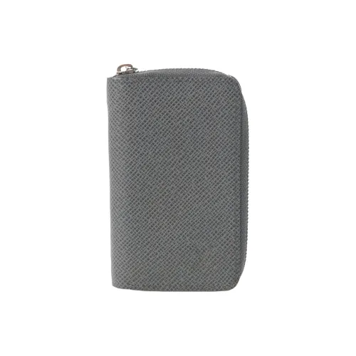 LOUIS VUITTON Кожа Монетница Кошелек Унисекс Серый