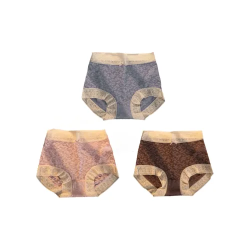 Pretty lady Розовый+Кофе+Фиолетовый Женские Трусики-бикини