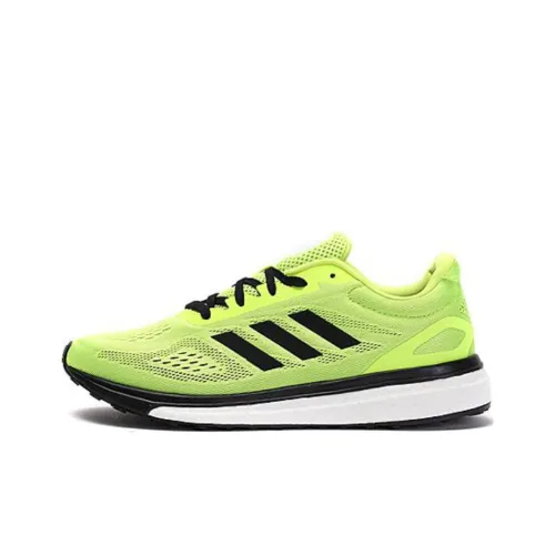 Adidas Response Аbrasion Resistant Дышащие Низкие Беговые Кроссовки Мужские Зеленые