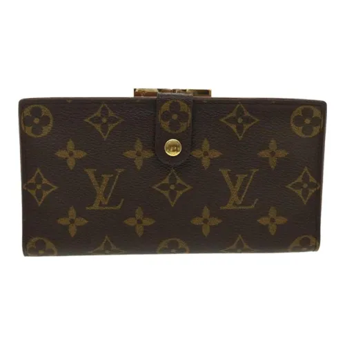 LOUIS VUITTON Монограмма Холст Клатч Кошелек Унисекс Хаки