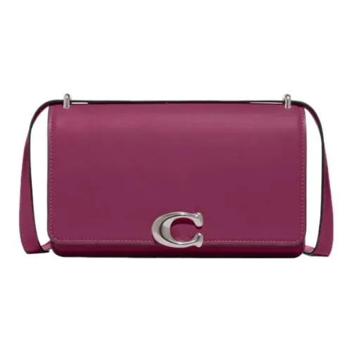COACH Bandit Телячья кожа Сумка через плечо Сумка на плечо Женская Темно-сливовый