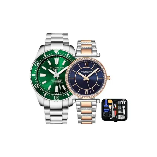 STUHRLING Кварцевый Movement Унисекс Diver Collection Часы 42mm*14mm*42mm Зеленый