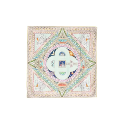 CASABLANCA Шелковые шарфы Женские Зеленый