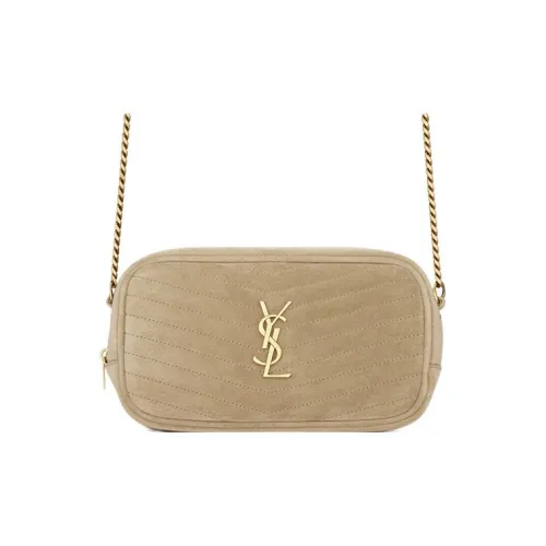 SAINT LAURENT LOU Замша Сумка через плечо Сумка на плечо Женская Матовая Золотая