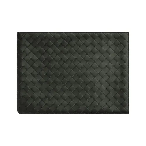 Bottega Veneta Коровья кожа Клатч Мужской Темно-зеленый и Грязно-коричневый