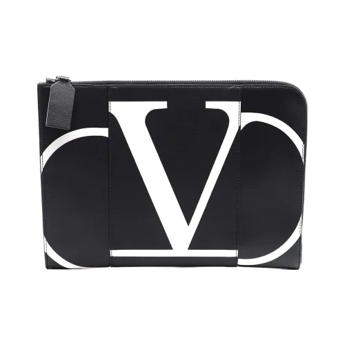 Valentino Телячья кожа Клатч Стандартный Мужской Черный