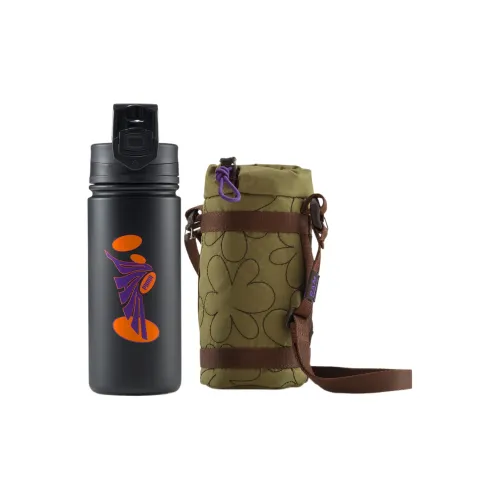PUMA Perks and Mini Collaboration Полиэстер Водяная бутылка Сумка Набор Плечевая сумка Унисекс Жженая оливковая Ridge Фиолетовая