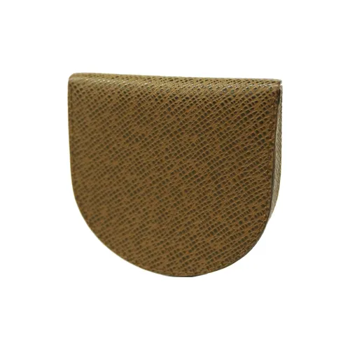 LOUIS VUITTON Телячья кожа Кошелек для монет Унисекс Коричневый