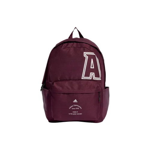 Adidas Переработанный Ткань Рюкзак Стандартный Унисекс Темно-Красный Черный