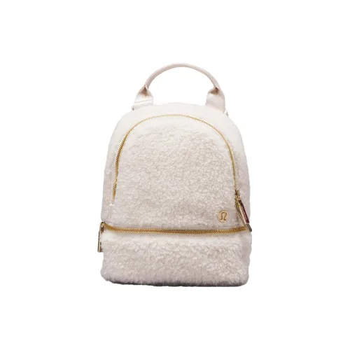 lululemon Брушированная ткань рюкзак микро женский белый опал золотой