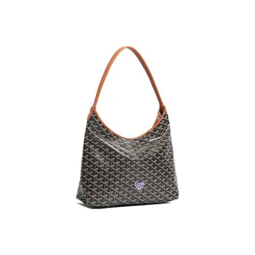 GOYARD Bohème Hobo Холст с кожей Сумка на плечо Комбинированная сумка Сумка через плечо Женская