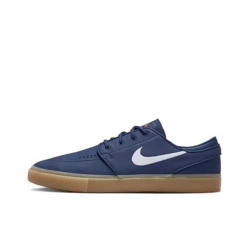 Nike Sb Zoom Janoski OG+ Устойчивые к истиранию низкие скейтбордические кроссовки унисекс синие и белые