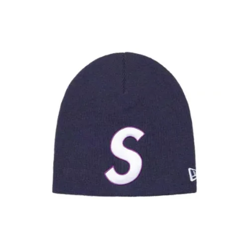 Supreme x New Era Beanies Унисекс Синий