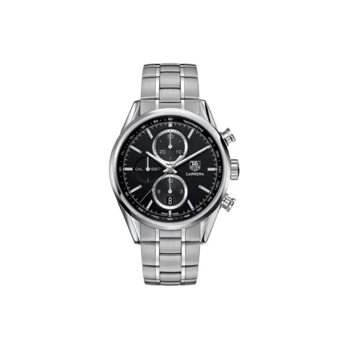 TAG HEUER Автоматический Механический Механизм Мужские Часы Carrera Collection 41 мм Черные