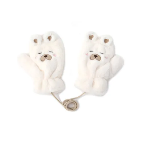 FREE RABBITⅡ Антифриз Плюшевая пряжа Без пальцев Перчатки Унисекс