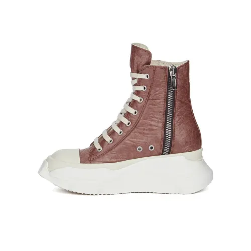 Rick Owens DRKSHDW Повседневные Высокие Кроссовки Красно-коричневые Женские