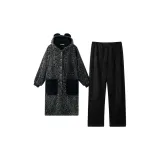 Оливковый R23239 Robe Sleep + Флисовые штаны