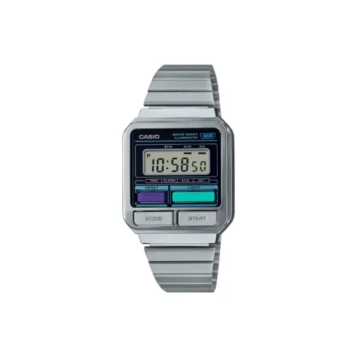 CASIO VINTAGE Series Кварцевый механизм нержавеющая сталь ремешок унисекс серый циферблат