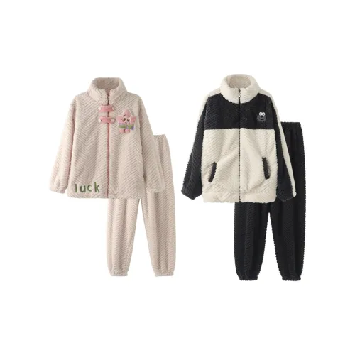 Chun Xi Pajama Комплект Унисекс Розовый Белый Серый Белый