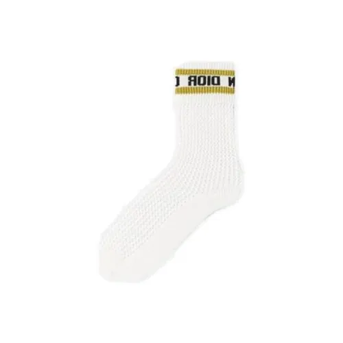 DIOR Белые Женские Носки MID до икры