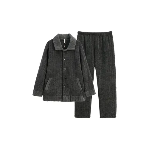 FENTENG M98440786 Charcoal Gray Мужской Пижамный Комплект