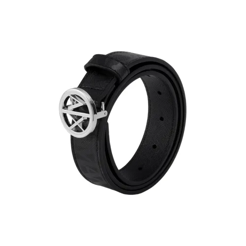 ARMANI EXCHANGE Повседневный Буква Пряжка Кожаные Ремни Женские Ширина 4CM