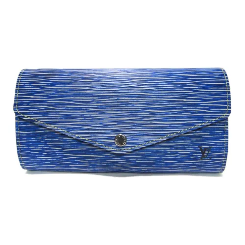LOUIS VUITTON EPI Кожа Кошелек Стандартный Женский Джинсовый Синий