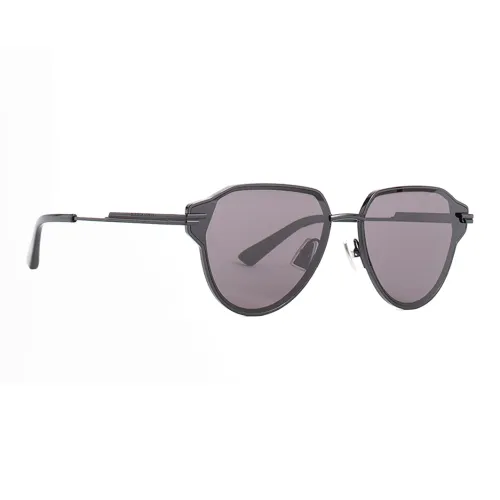 Bottega Veneta Ацетат Нерегулярная форма Солнцезащитные очки Мужской Черный