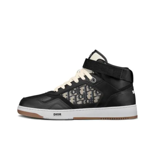 DIOR B27 Высокие Топы Стильные Скейтбординги Мужские Черные
