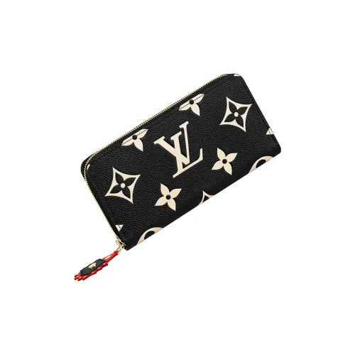 LOUIS VUITTON Zippy Кошелек из коровьей кожи женский черный