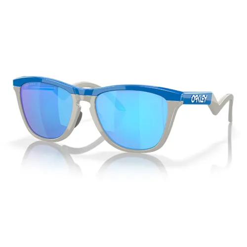 Oakley Injection Molded Нерегулярная форма Солнцезащитные очки Унисекс Синий Серебряный