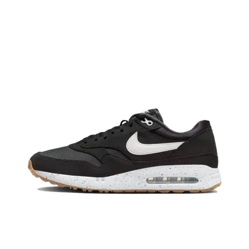 Nike Air Max 1 Low Топ Повседневная обувь Мужская Черный Белый