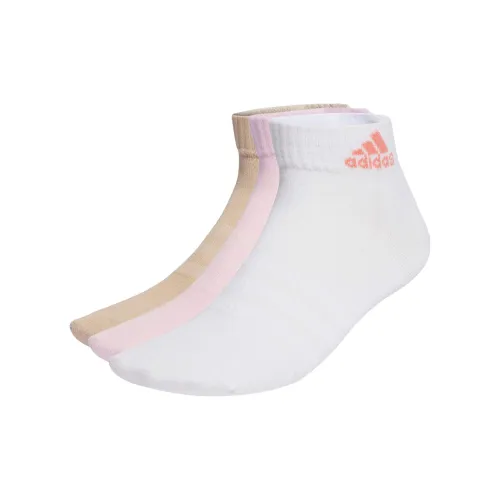 Adidas 3 шт Хаки + Светло-розовый + Белый Унисекс Носки