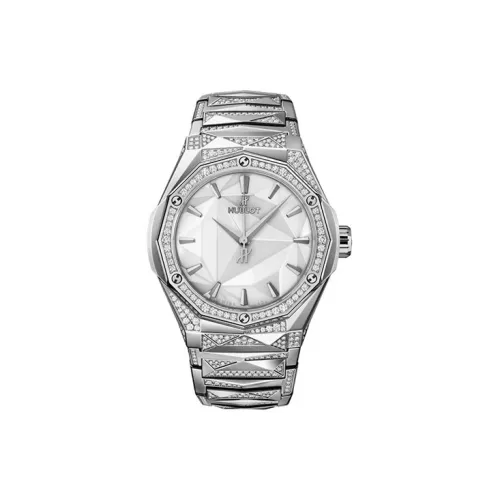 HUBLOT Classic Fusion Автоматический Механический Часы Мужские 40 мм Серебристый Циферблат Титан Корпус Часов