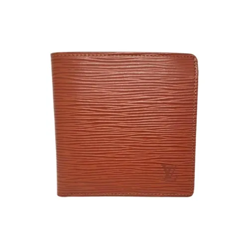 LOUIS VUITTON Кошелек из кожи EPI Мужской Kenyan Коричневый