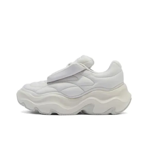 Подкладка Slip-resistant Низкий Топ Повседневная обувь Женская Серый Белый