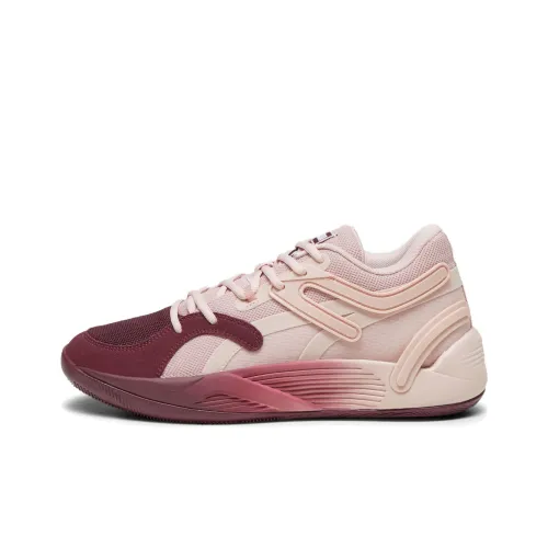 PUMA Trc Blaze Shock Absorbers Slip-Resistant Abrasion-Resistant Low-Top Basketball Shoes Unisex Pink PUMA Trc Blaze Shock Absorbers Противоскользящие устойчивые к истиранию низкий топ баскетбольные кроссовки унисекс розовые