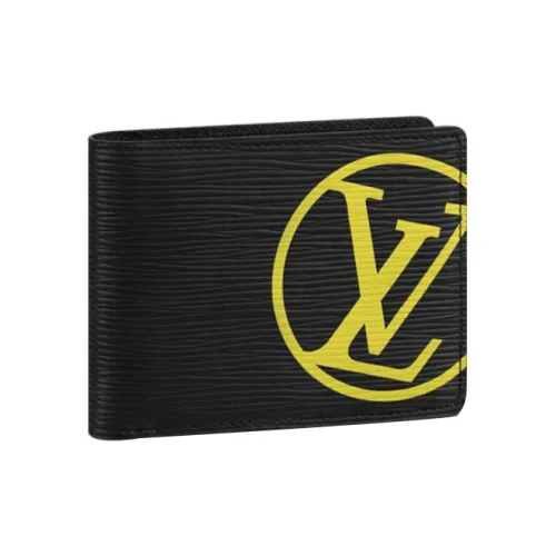 LOUIS VUITTON EPI Кожа Кошелек Стандартный Унисекс Черный