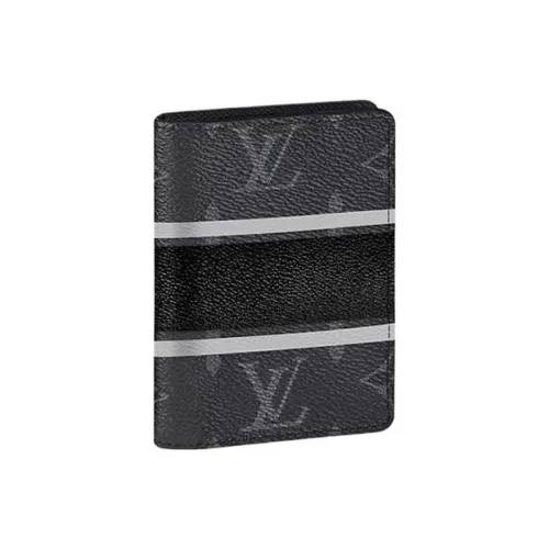 LOUIS VUITTON Холст Картхолдер Унисекс Черный
