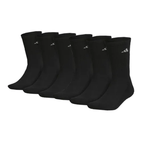 Adidas 6 пар черных мужских носков Mid до икры