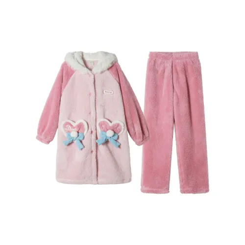 GUKOO Пижамный комплект женский пастельно-розовый