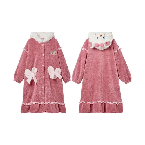 GUKOO Банные халаты Женские Вишнево-красный