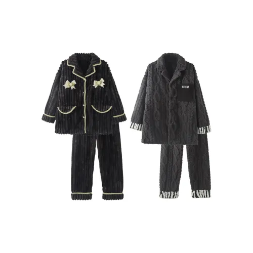 Chun Xi Пижамный комплект Унисекс Raven Темно-серый