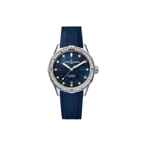 ULYSSE NARDIN Автоматический Механический Movement Женские Часы из коллекции Diving, 39 мм, синие