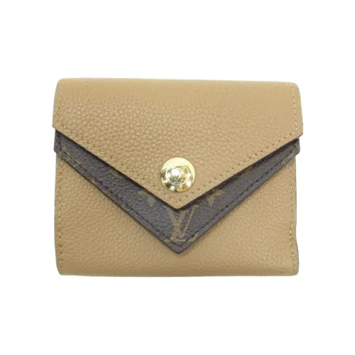 LOUIS VUITTON Кожа Кошелек Женские Хаки