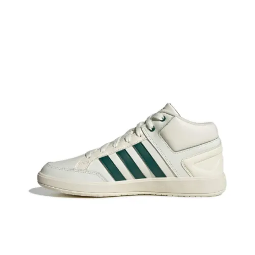 Adidas Cloudfoam All Court Амортизация Износостойкие Низкие Кроссовки для Скейтбординга Унисекс Белые