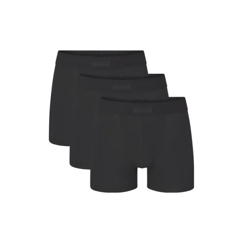 SKIMS FW23 COTTON серия 3 упаковки Черный/Оникс Мужские боксер-шорты