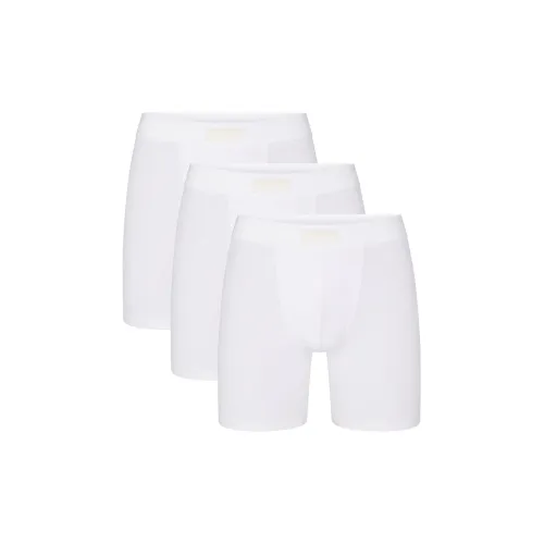 SKIMS FW23 COTTON серия 3 упаковки Белый/Мел Мужские боксер-шорты